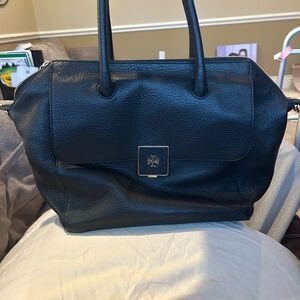 Tory Burch black leather hand bag